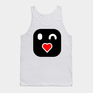 Lovely kissing emotional face Tank Top